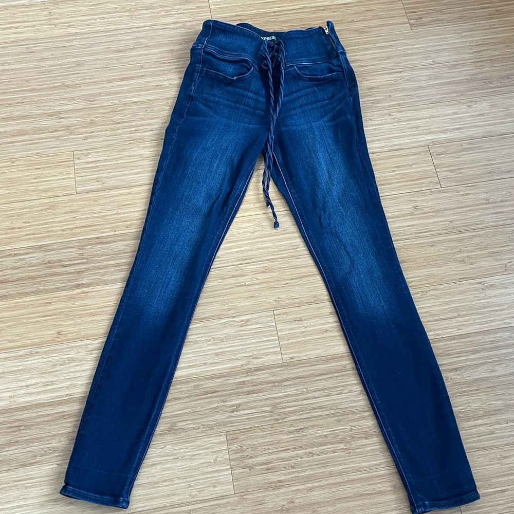 Express High Rise Stretch Jeans